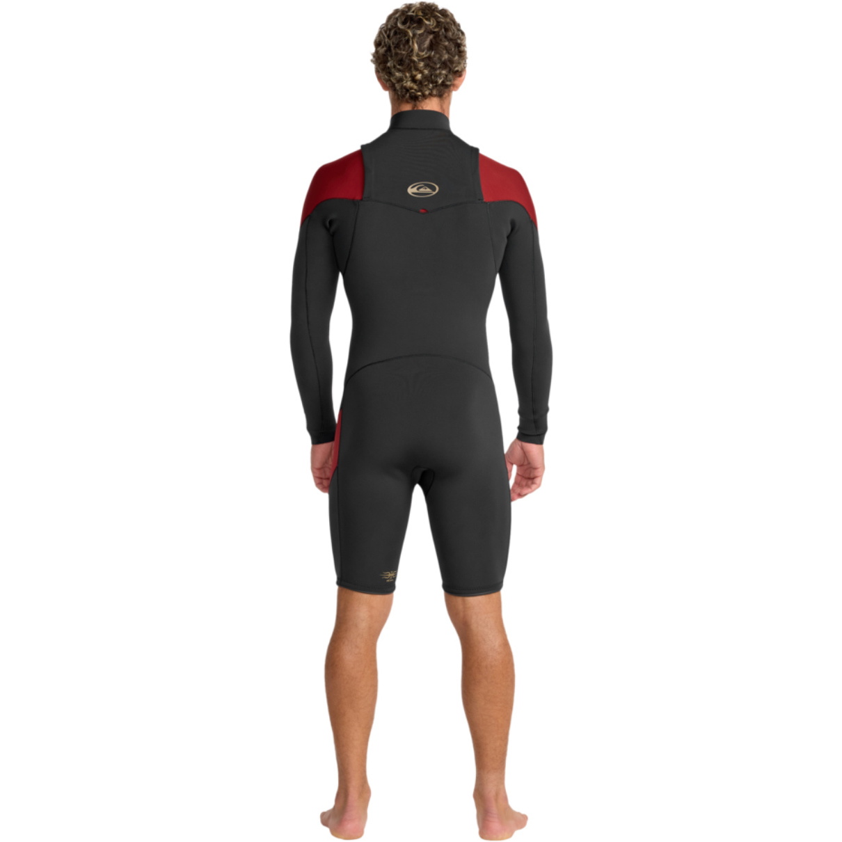 2026 Quiksilver Männer Mercury 2/2mm Brustreißverschluss Langärmel Frühlingsanzug Neoprenanzug 25AW243501 - High Risk Red